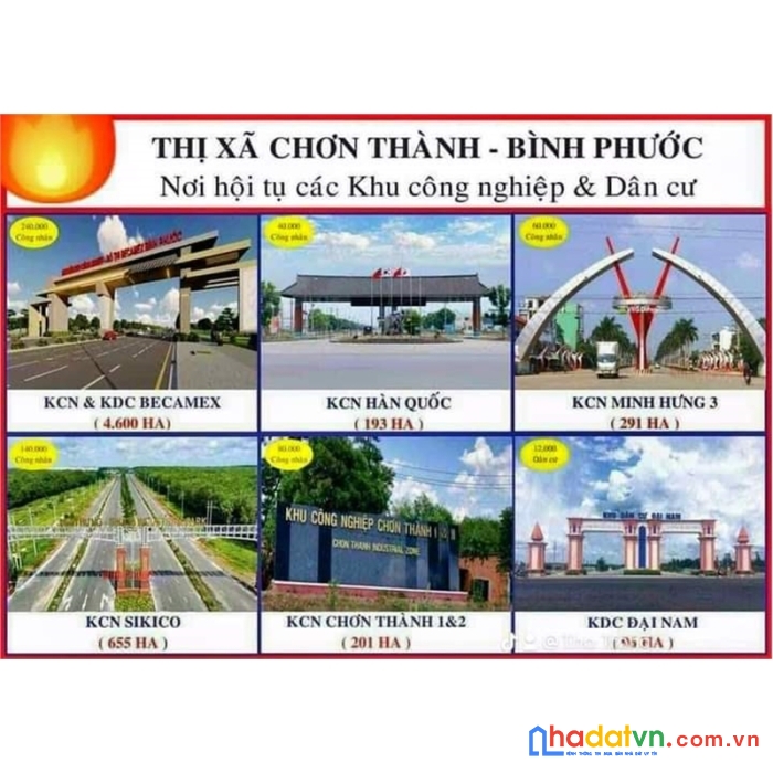Đất nền giá rẻ tại khu vực becamex chơn thành , bình phước