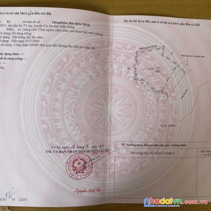 Cần bán gấp lô đất đẹp tại thị trấn ea t'ling, cư jút, đăk nông