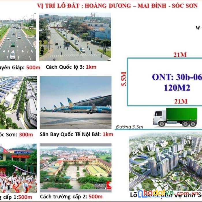 Chính chủ cần tiền bán đất hoàng dương, mai đình, sóc sơn, hà nội