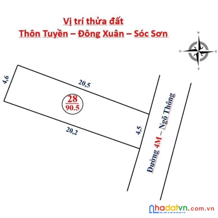 Cách cầu nhật tân chỉ 20 phút di chuyển - lô đất siêu đẹp giá chỉ nhỉnh tỷ