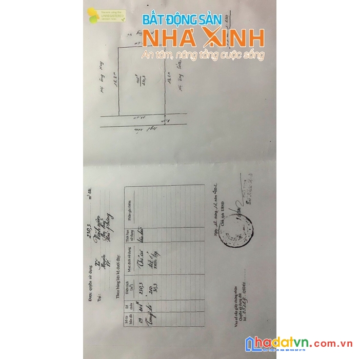 N513   lô đắt 230m2 ở trực cát vĩnh niệm lê chân  .
đầu tư phân lô hay xây biệt thue vườn thì quá