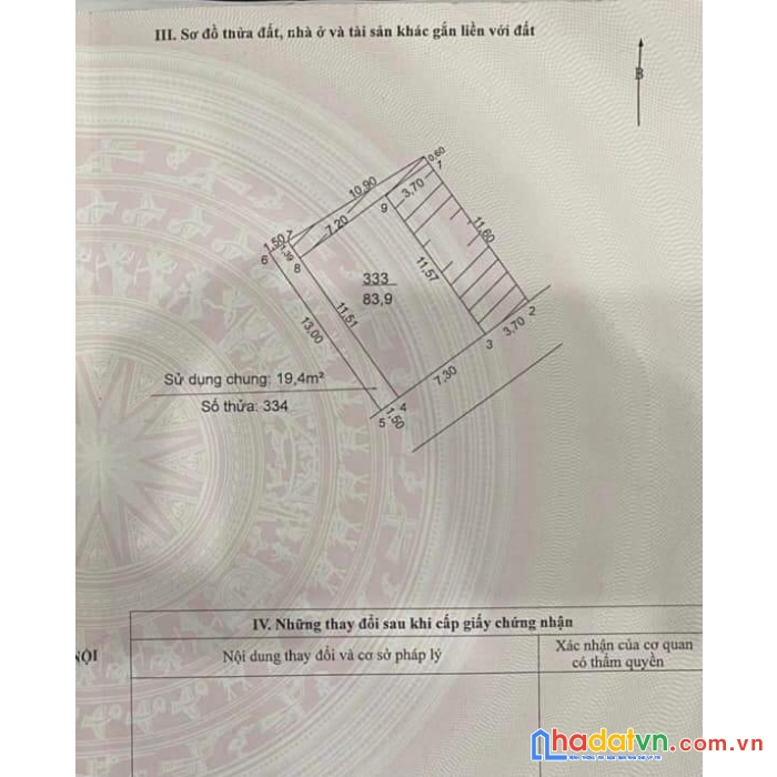 Bán đất thọ am liên ninh, dt 84m, mt 7.3m, giá 3.45 tỷ, ô tô tránh cách 10m