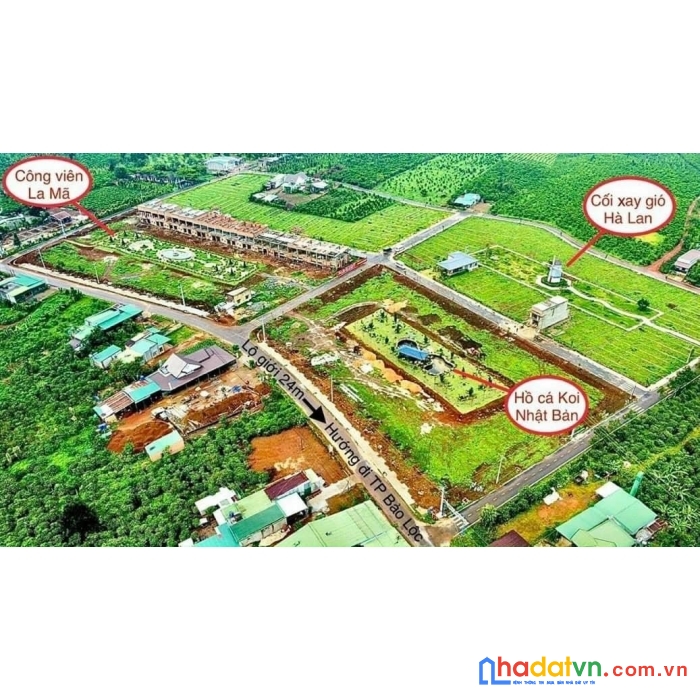 Chính chủ cần tiền bán gấp lô đất mặt tiền đường 24m vị trí đẹp tại bảo lâm – lâm đồng