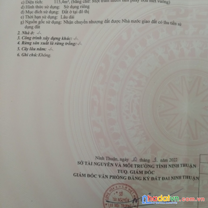 Sở hữu ngay lô đất siêu đẹp, giá siêu đầu tư tại tân sơn, ninh sơn.