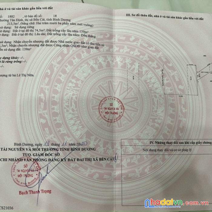 Bán gấp đất vị trí đẹp, giá đầu tư tại bến cát, bình dương