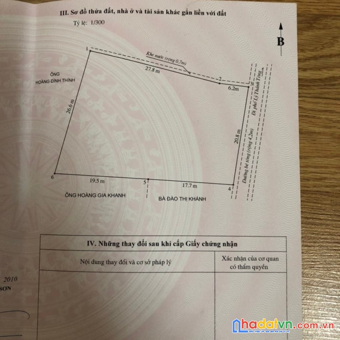 Chỉ hơn 7 triệu/m2 có ngay lô đất nằm tại trung tâm quận đồ sơn, đường 4m thích hợp phân lô