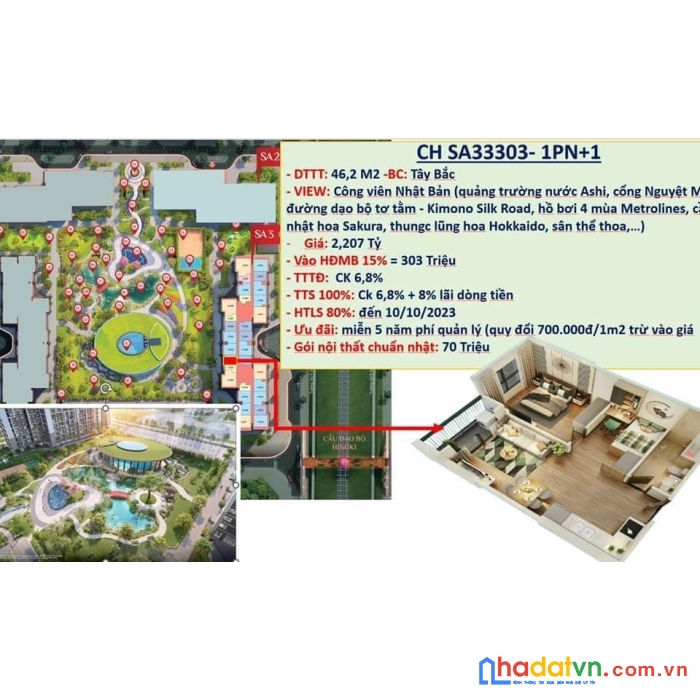 Tôi cần bán căn 1n+1 hướng đn phong cách nhật bản tại vinhomes smart city!!!