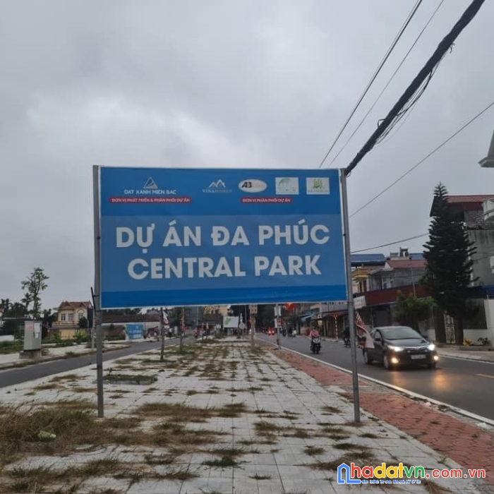 Lô đất 100m2  central park - quảng luận - đa phúc - dương kinh - hải phòng. hơn 2 tỷ