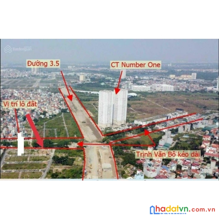 Bán gấp lô đất dịch vụ vân canh 45m2 mặt đường 10m. ngay ngã 5 đường trịnh văn bô và vành đai 3.5