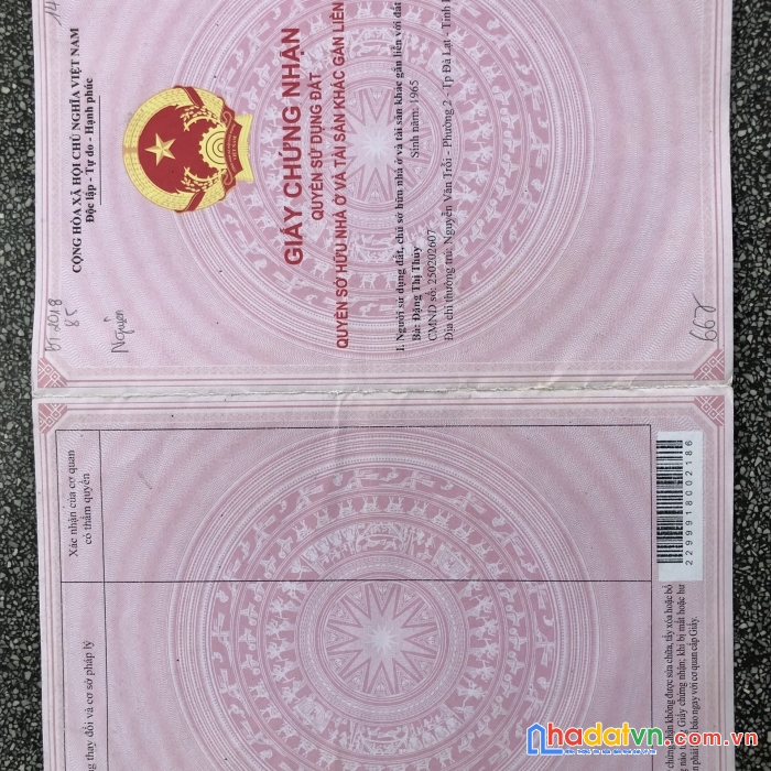 Bán lô đất nền full thổ cư, giá ngợp!