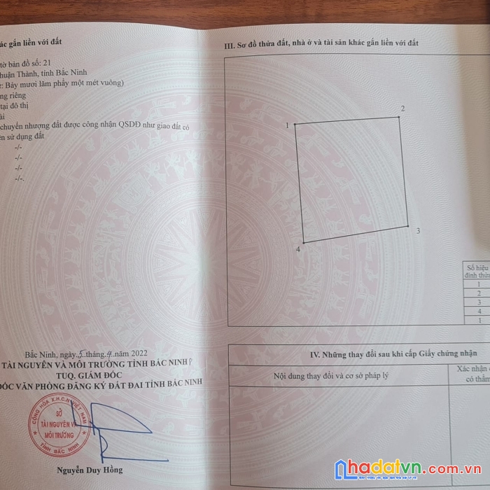 Cc bến hồ, thị trấn hồ, thuận thành cần bán. mt 8m, giá 1,x tỷ