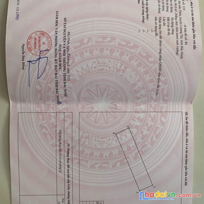 Chưa đầy 1 tỷ, sở hữu ngay lô đất tại tx thuận thành, bắc ninh