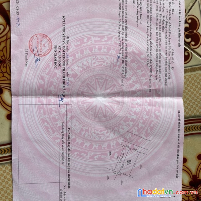 Bán đất kinh doanh mặt đường nhựa thanh trí minh phú sóc sơn - lh - 0399786838