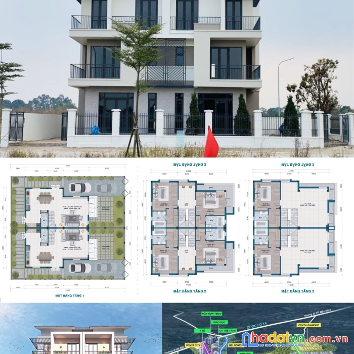 Bán biệt thự song lập dư án centa riverside nằm tại thành phố từ sơn - giá tốt nhất