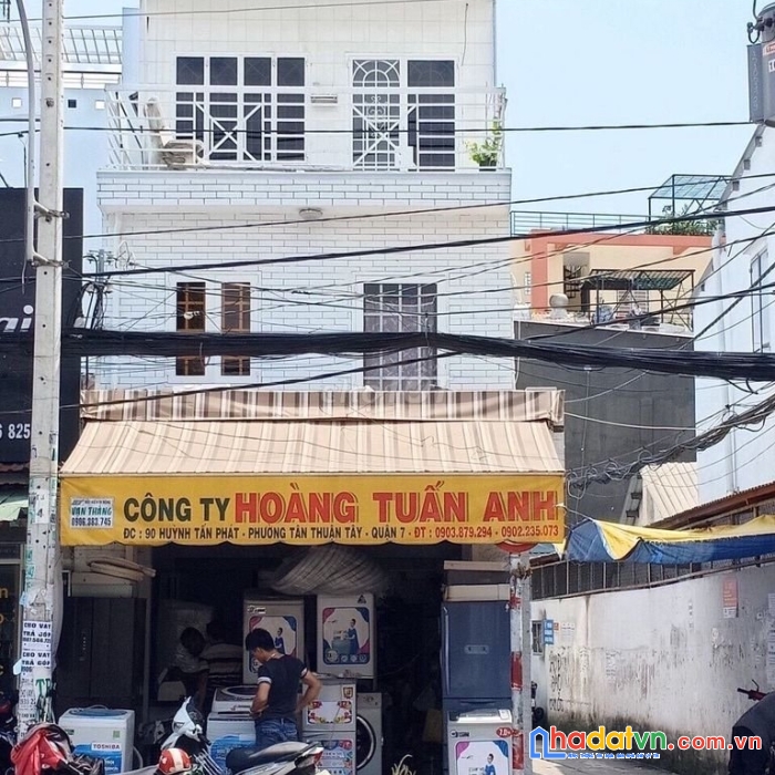 Bán  nhà mặt tiền 90 huỳnh tấn phát sát câu tân thuận q7