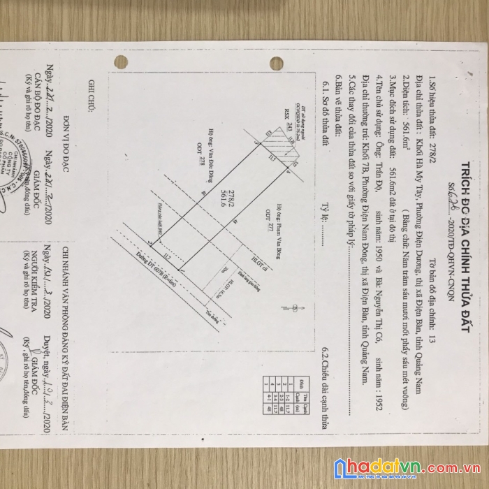 Bán lô đất nằm gần sông cổ cò điện dương trên đường 607b.