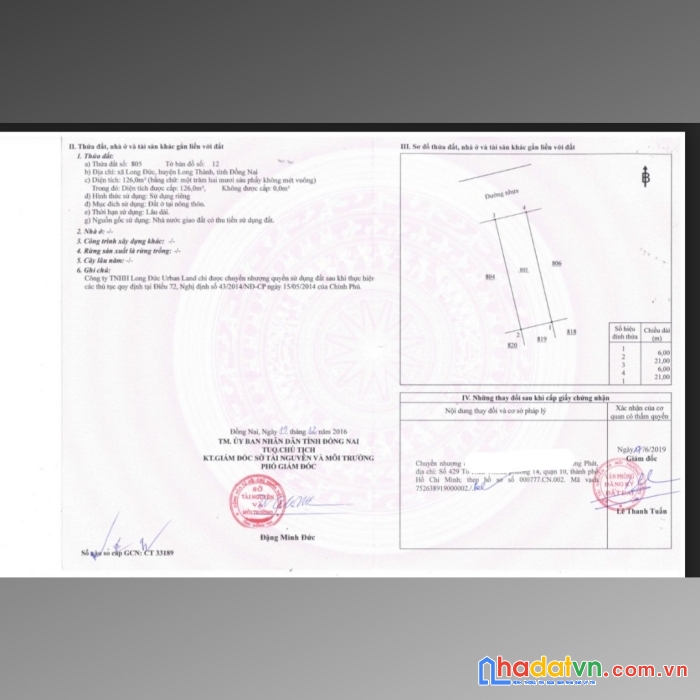 Người nhà đang có việc gấp cần bán lô đất lòng đức, long thành để chạy tiền