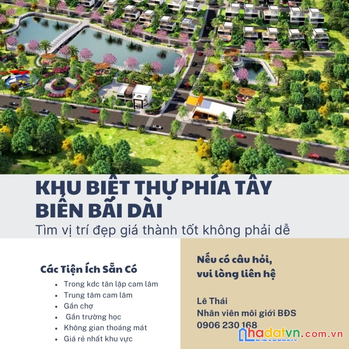 Chính thức tung bảng hàng siêu hot đất nền biệt thự tân lập cam lâm