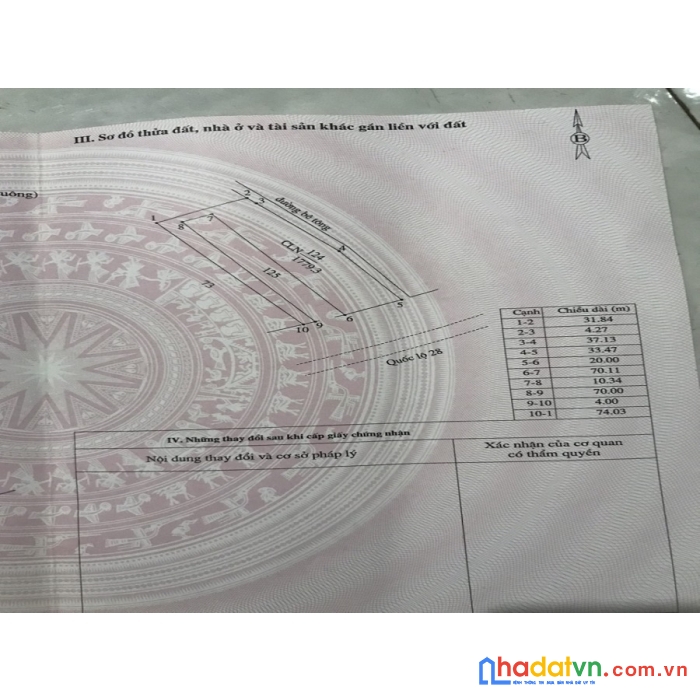 Chính chủ bán lô đất mặt tiền quốc lộ 28