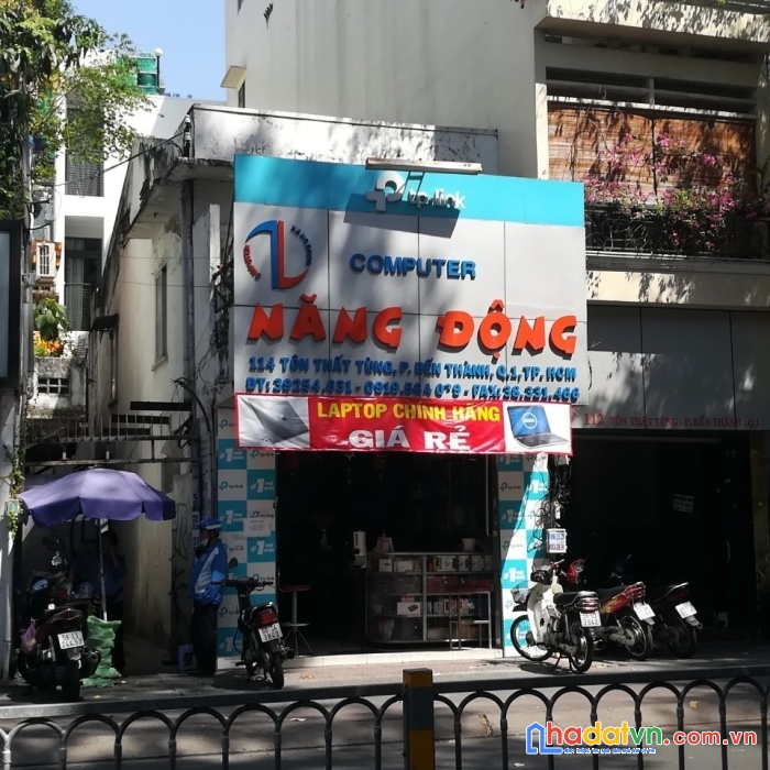 114 tôn thất tùng, p.bến thành, quận 1, 3.9x18m, trệt 1 lầu, cho thuê 65tr/tháng