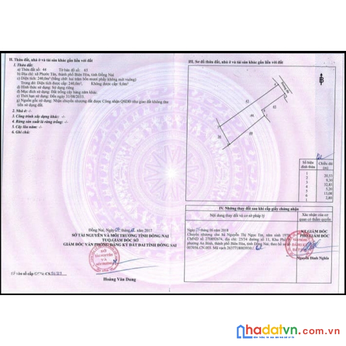 Chính chủ cần bán đất, tỉnh đồng nai