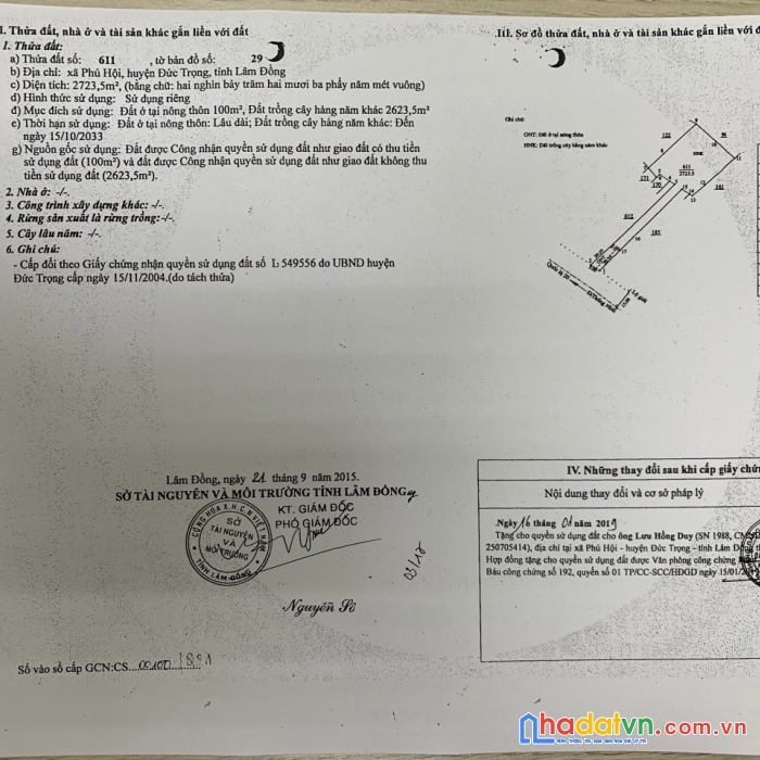 Bán lô đất mặt tiền kinh doanh có sẵn nhà tại đường thống nhất, xã phú hội, đức trọng, lâm đồng
