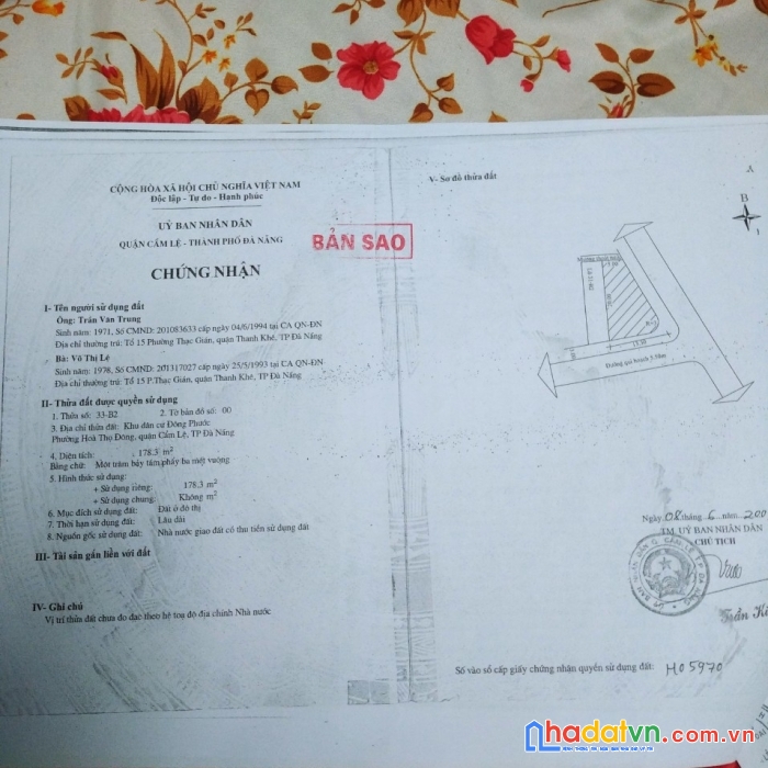 Chính chủ bán nhà 2 mặt tiền tại phường hoà thọ đông - cẩm lệ - đà nẵng
