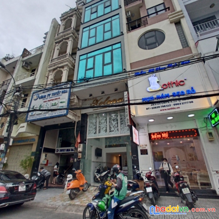 Bán nhà hẻm xe tải 285/ cmt8 phường 12, quận 10, 4x16m, trệt 5 lầu, hđ thuê 80tr/tháng