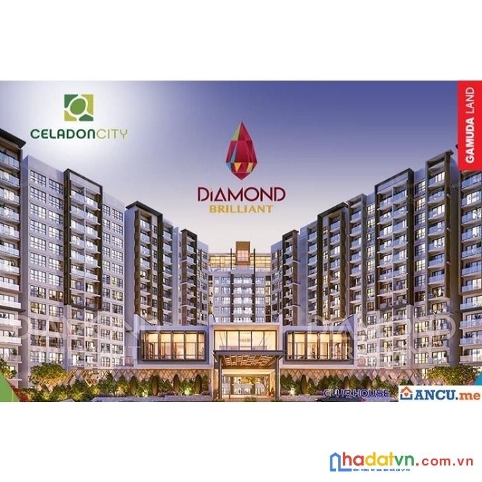 Căn hộ cao cấp 5 sao diamond brilliant hàng cđt celadon city - không chênh lệch  + tặng bãi xe