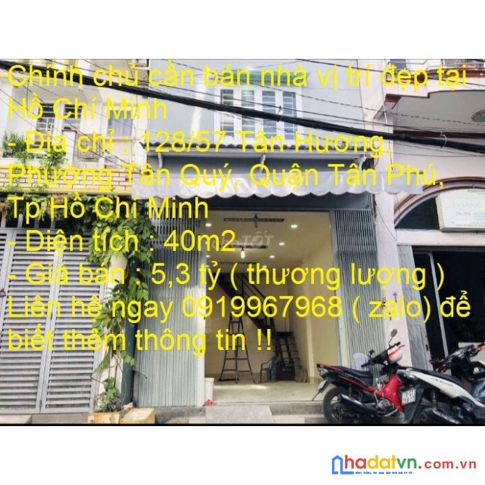 Chính chủ cần bán nhà vị trí đẹp tại hồ chí minh