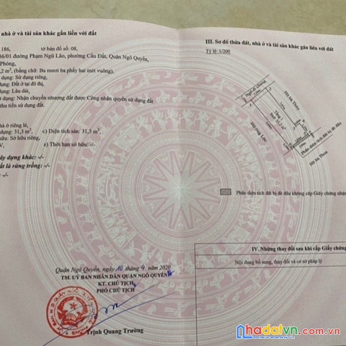 Bán nhà phố phạm ngũ lão, ngô quyền , hải phòng, nà đẹp giá rẻ