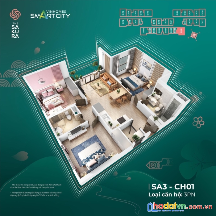 Căn hộ từ 1-3 pn tại vinhome smart city - một bước chân chạm ngàn tiện ích - giá gốc cđt