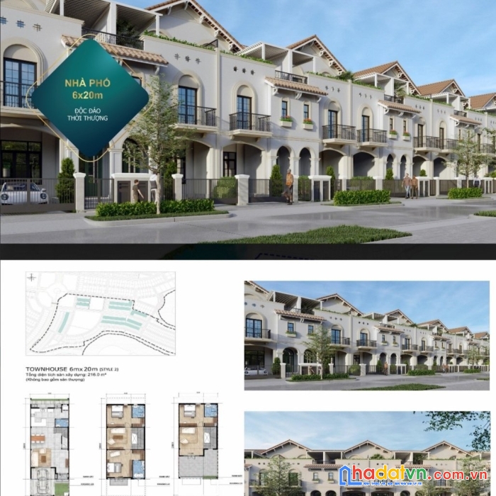 Nhà phố elite 2 đối diện dãy biệt thự đơn lập, vị trí cực đẹp, nhìn trực diện ra sông, dt 120m2