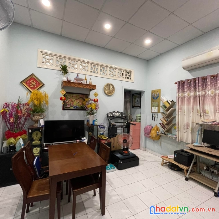 Hxh hà huy giáp 82m2 ngang 5m, hẻm thẳng 1 trục