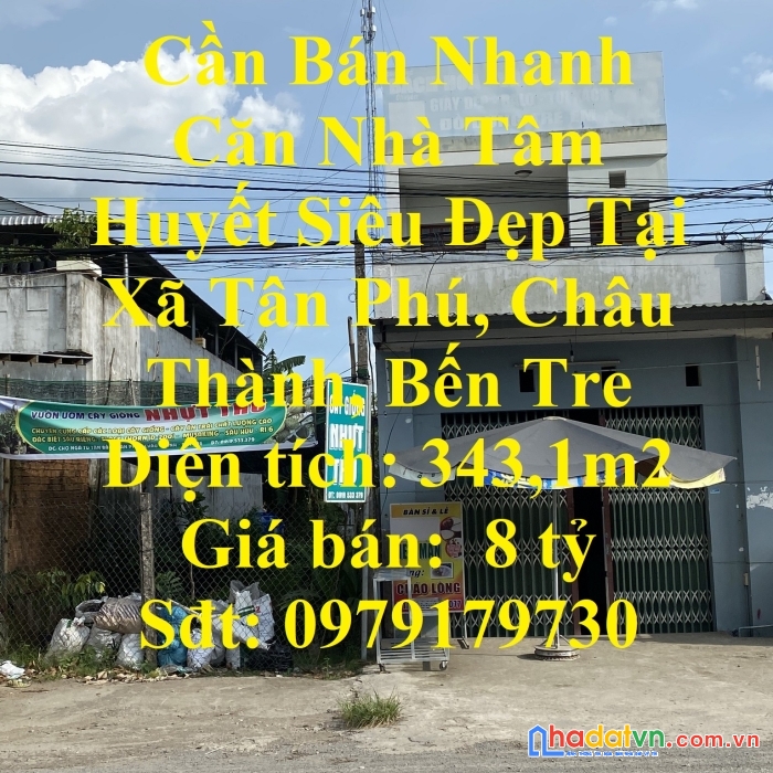 Cần bán nhanh căn nhà tâm huyết siêu đẹp tại bến tre
