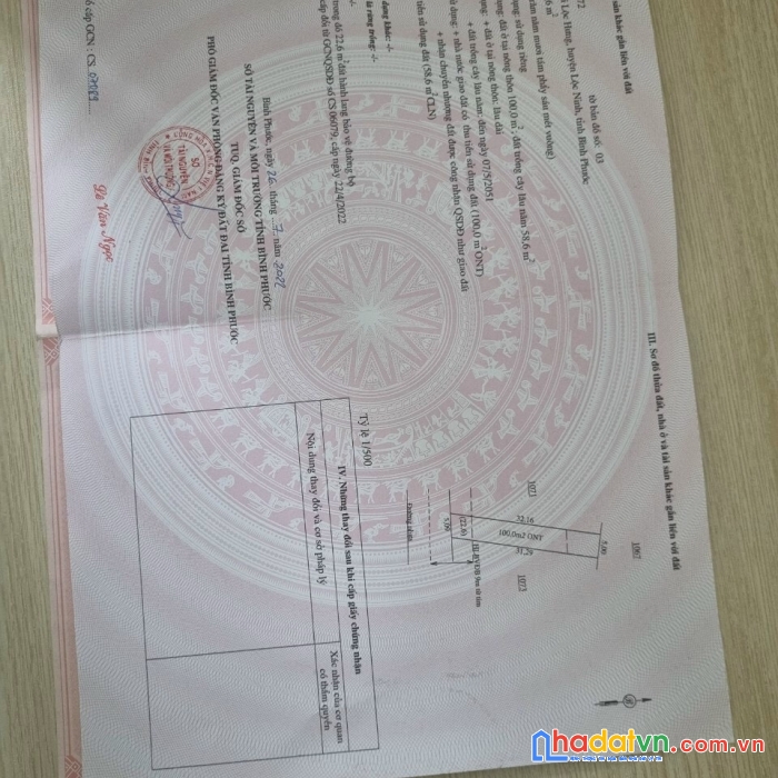 Duy nhất sở hữu ngay lô đất trung tâm vị trí đẹp tại xã lộc hưng-huyện lộc ninh-tỉnh bình phước