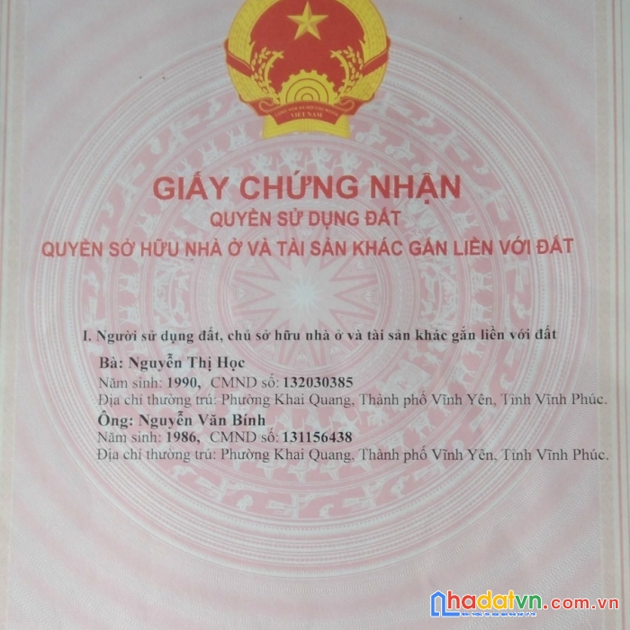 Chính chủ  không qua trung gian cần bán gấp căn chung cư a4 - tầng 6 tại phường khai quang- tp