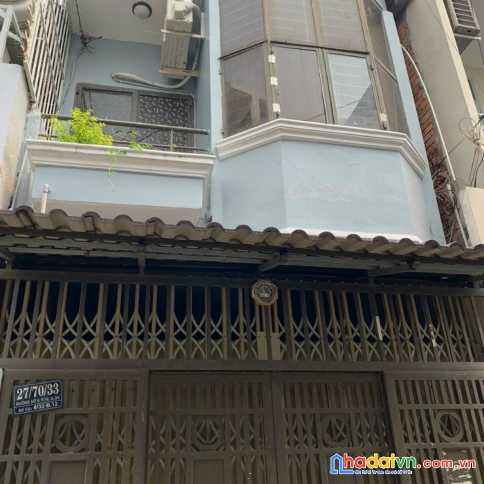 Nhà bán 27/70/33 đường số 9 phường 16 giá 3 tỷ750tr.