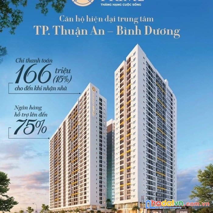Căn hộ cao cấp đa dạng tiện ích trung tâm tp thuận an thanh toán chỉ 166tr