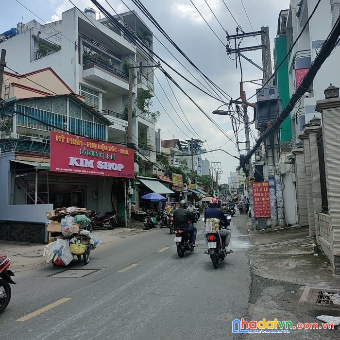 Ngang hơn 8m - 156m2 đất có nhà cấp 4 - mặt tiền đường nguyễn thượng hiền - binhthanh