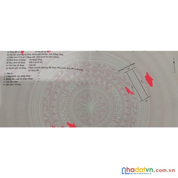 Bán cặp nền mặt tiền trần thị nhượng tp sa đéc vị trí kinh doanh lý tưởng