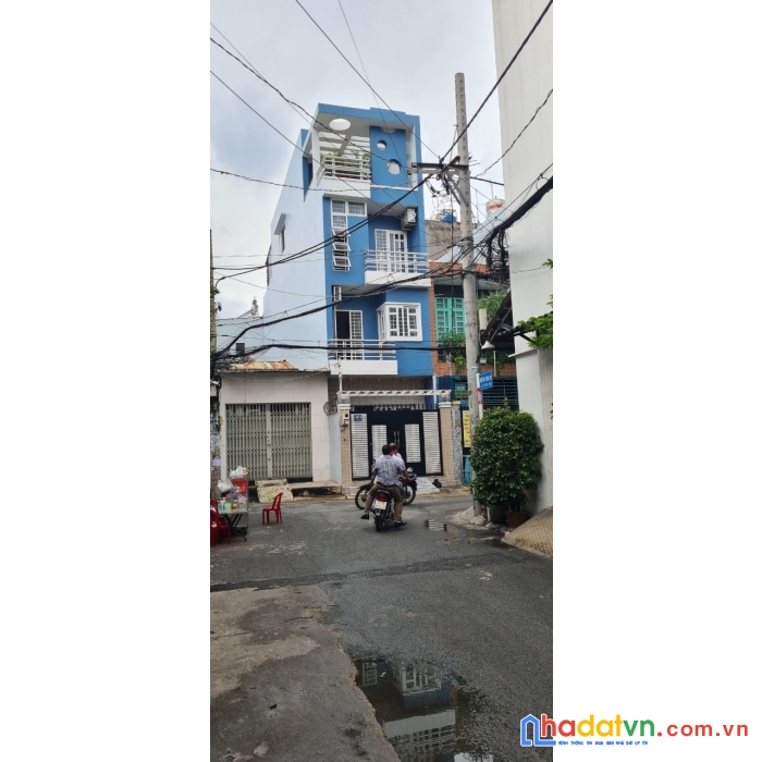 Nhà hẻm 6m đường nguyễn súy, dt: 4x20m, 1 trệt 2 lầu sân thượng đúc btct  khu vip