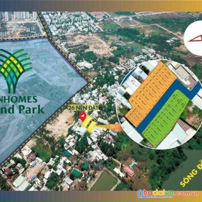 Bán gấp 3 lô phước thiện, long bình  đối diện vinhomes chỉ 3 tỷ