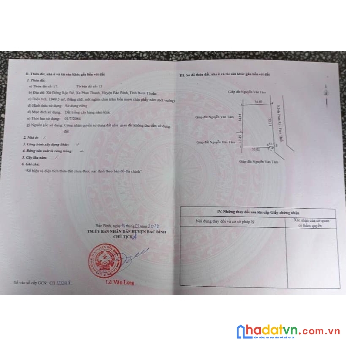 Đất sào khu vực bình thuận.