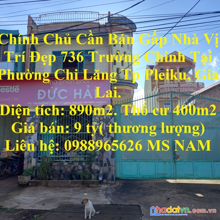 Chính chủ cần bán gấp nhà vị trí đẹp 736 trường chinh tại phường chi lăng tp pleiku, gia lai.