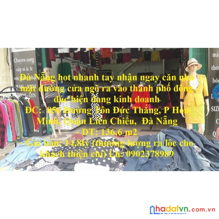 Đà nẵng hot nhanh tay nhận ngay căn nhà mặt đường cửa ngõ ra vào thành phố đông đúc hiện đang kinh