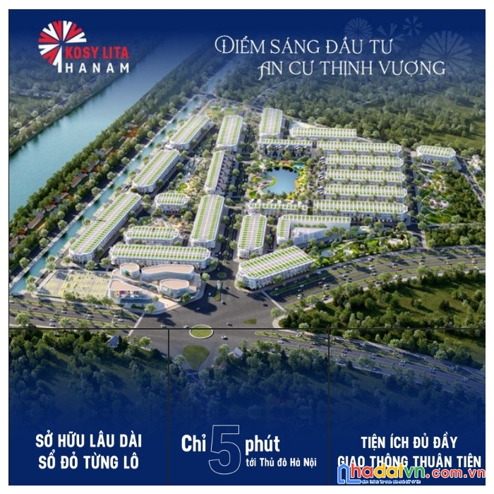 Kosy lita hà nam đầu tư đợt 1 chỉ từ 700tr sở hữu đất nền sổ đỏ,cạnh 4  khu  công nghiệp đồng văn