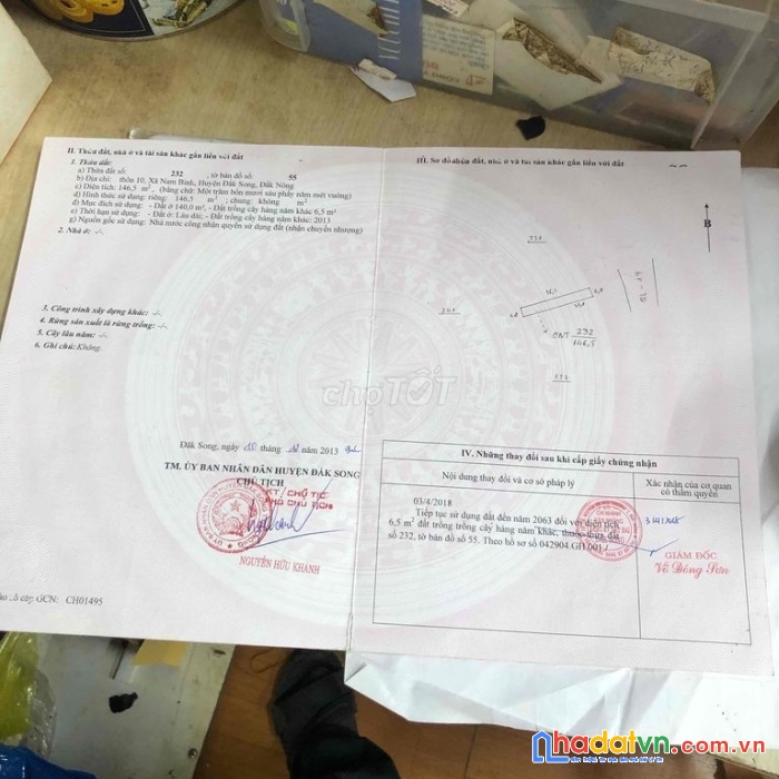 Bán nhà mặt tiền chính chủ tại đường quốc lộ 14, xã nam bình, dăk song, đắk nông
