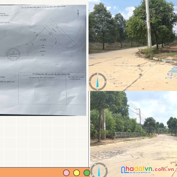 Bán gấp 619 m đất hai mặt tiền thới hòa bến cát giá chỉ 7 tỷ thổ cư 100%