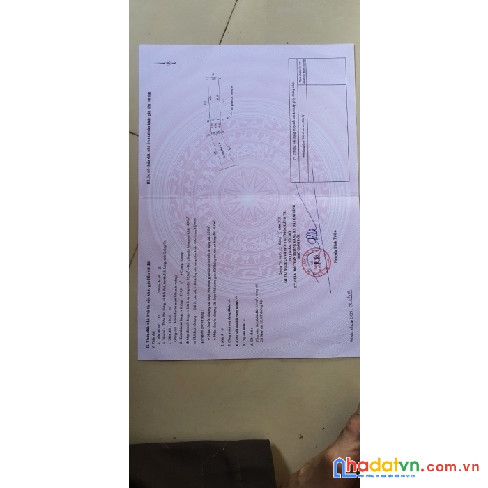 Chính chủ cần bán đất mặt tiền số 36 lê lợi, khu la vang, hải phú, hải lăng, quảng trị